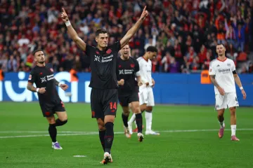 Patrik Schick se raduje z branky