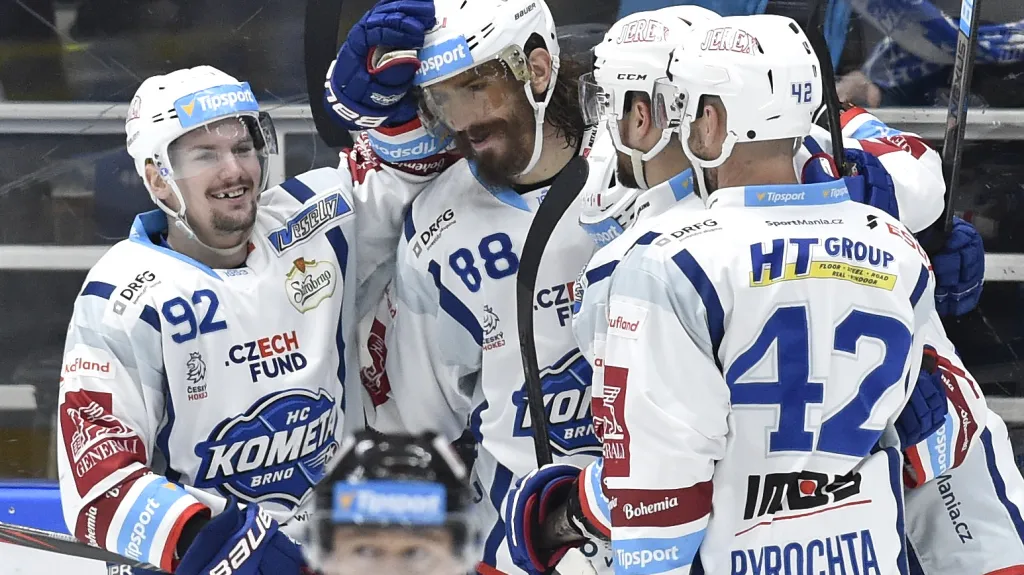 Radost hráčů Komety