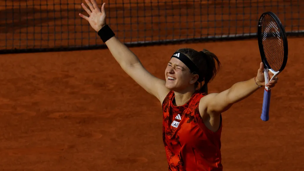 Karolína Muchová slaví životní vítězství