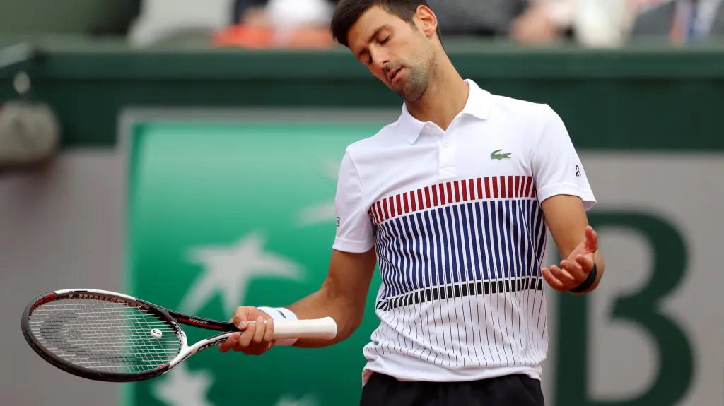 Zklamaný Novak Djokovič