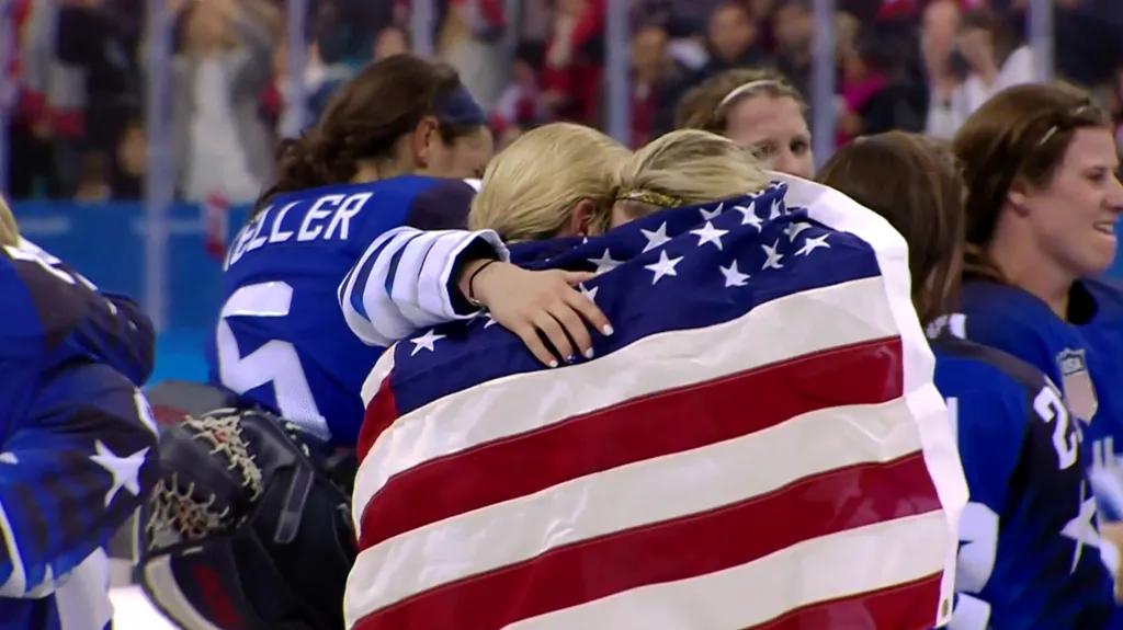 Šťastné americké hokejistky