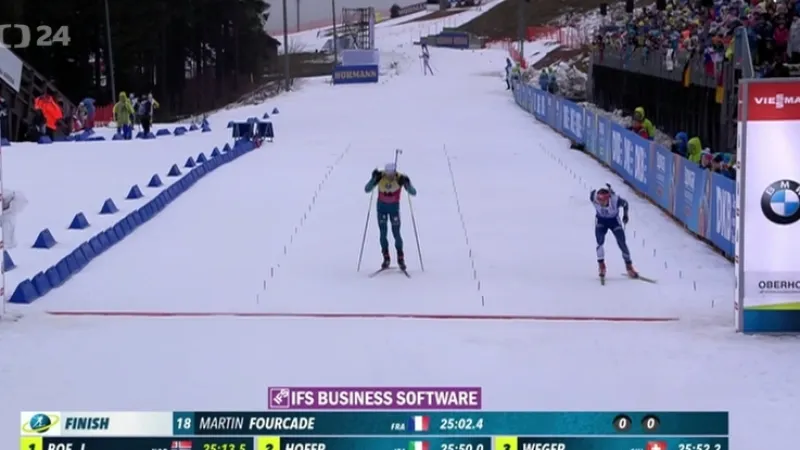 Krčmář zajel sezonní maximum. Sestřih sprintu v Oberhofu