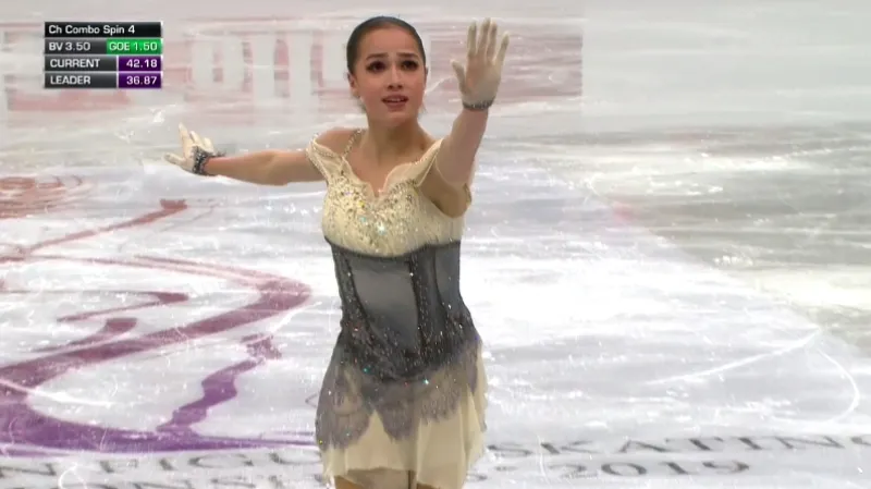 Nejlepší krátký program v podání Aliny Zagitovové