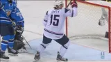 Gól v utkání Finsko - USA: Smith - 1:1 (18. min.)