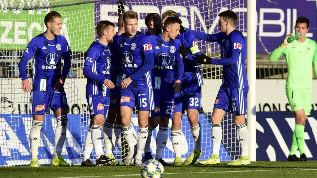 Radost fotbalistů Olomouce