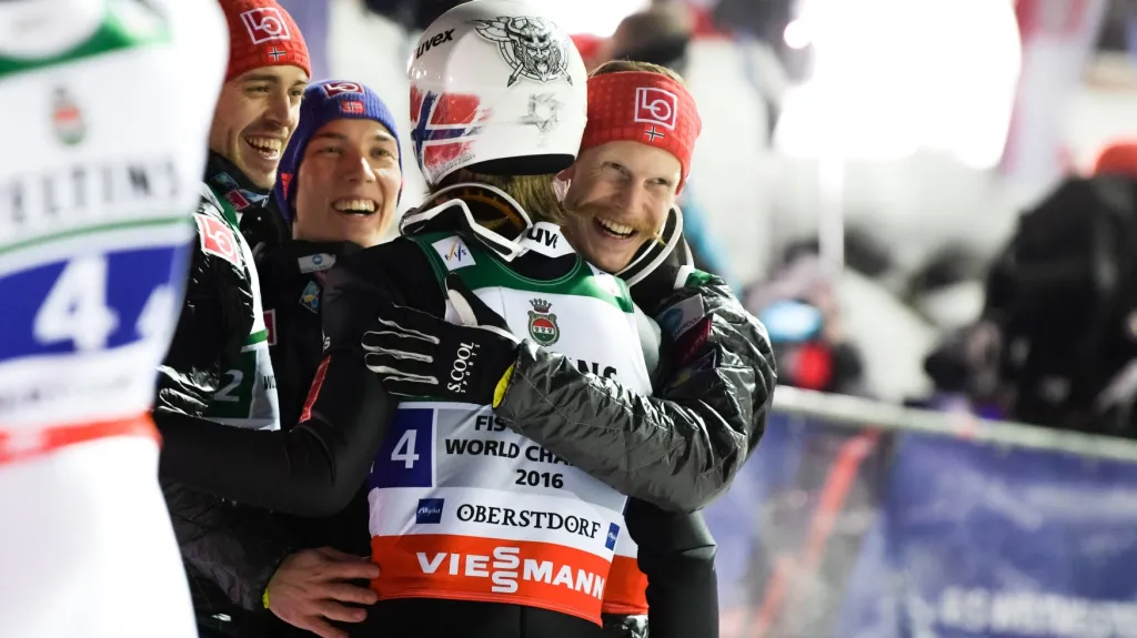 Oslava norských letců v Oberstdorfu