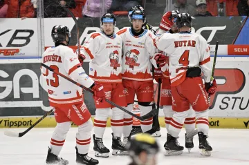 Hokejisté Olomouce se radují