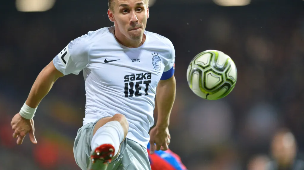 Josef Šural ze Sparty v utkání proti Viktorii Plzeň