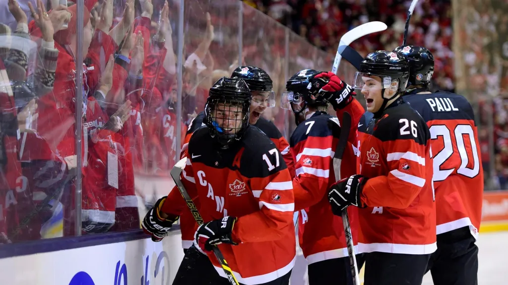 Slavící kanadští hokejisté