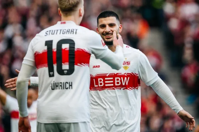 Stuttgart porazil Augsburg a drží dál třetí místo