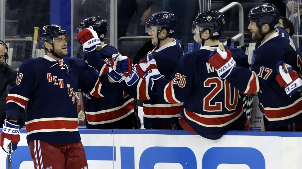 Radost hokejistů Rangers