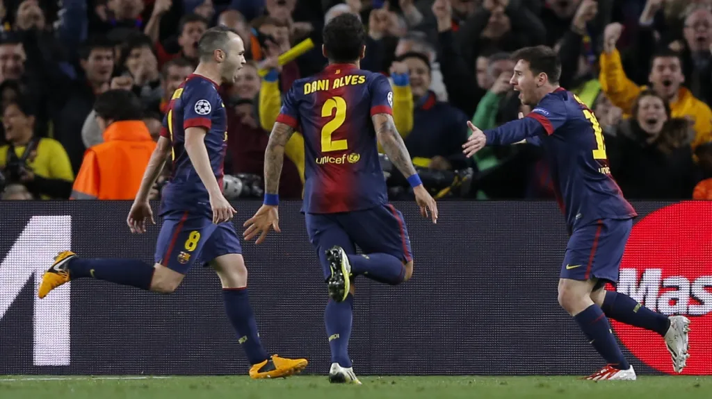 Radost fotbalistů Barcelony