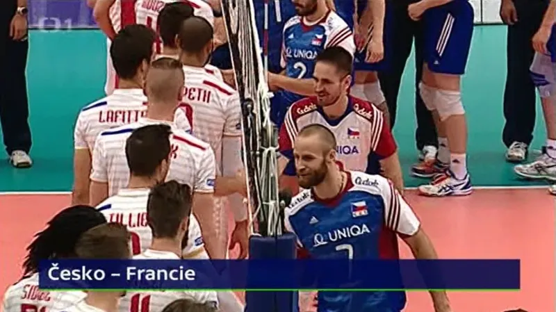Sestřih utkání volejbalistů Česko - Francie