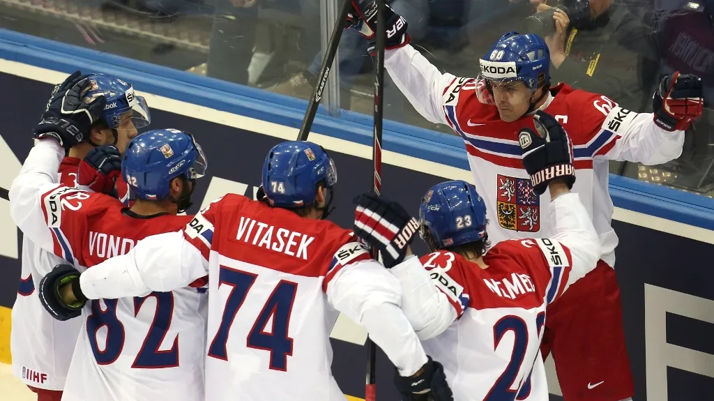 Radost českých hokejistů