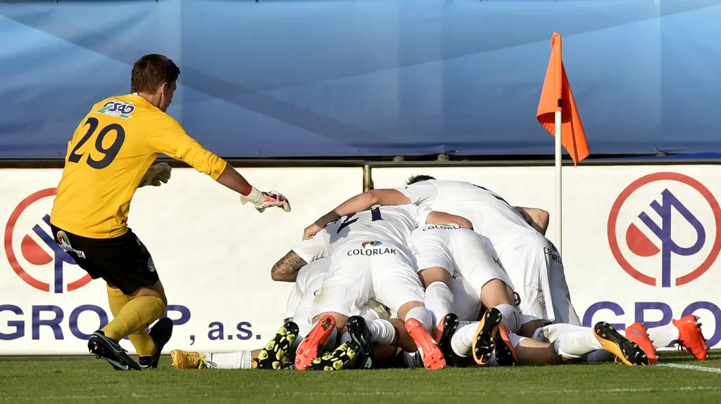 Radost fotbalistů Slovácka