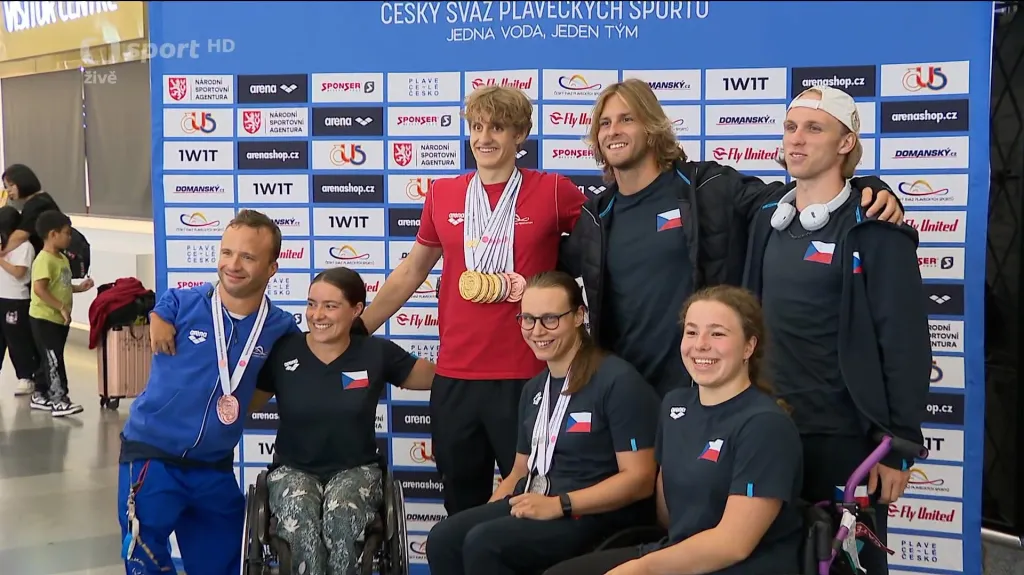 Česká výprava se vrátila z MS v paraplavání s jedenácti medailemi