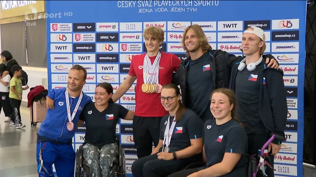 Česká výprava se vrátila z MS v paraplavání s jedenácti medailemi