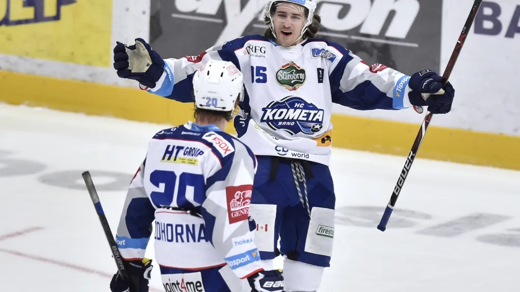 Radost hokejistů Komety Brno