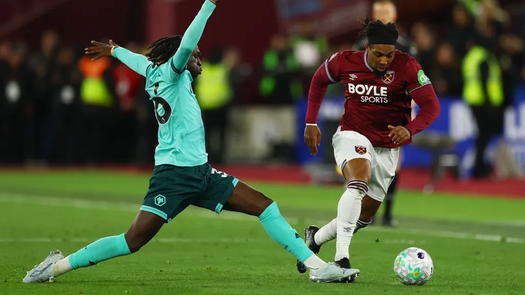 Utkání West Hamu s Wolverhamptonem