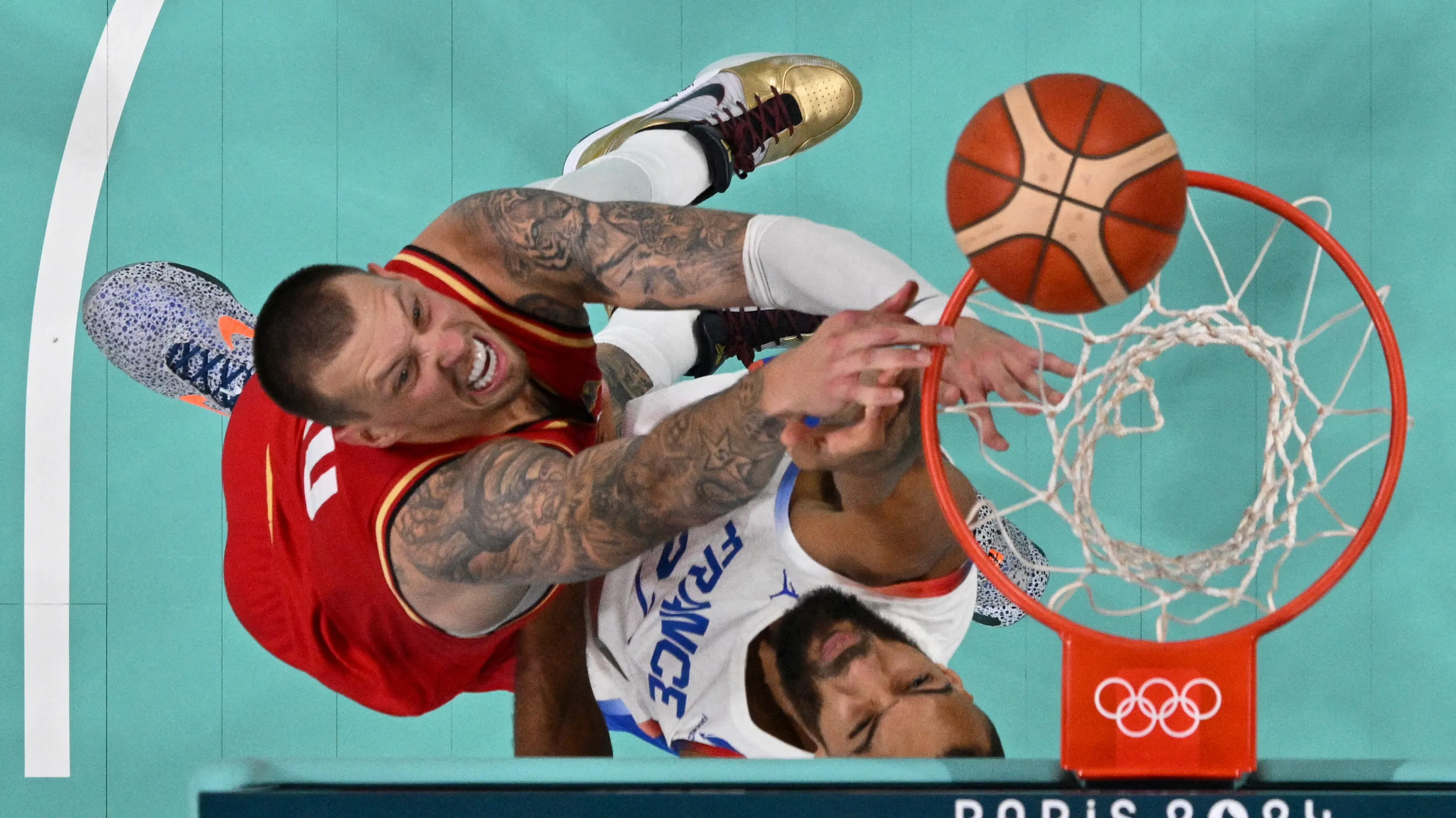 Záznam basketbalu Francie – Německo