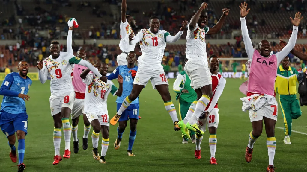 Radost fotbalistů Senegalu