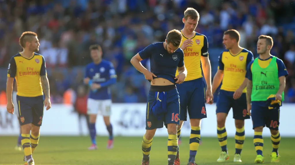 Zklamaní hráči Arsenalu