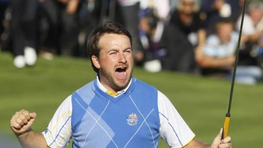 Radující se Graeme McDowell