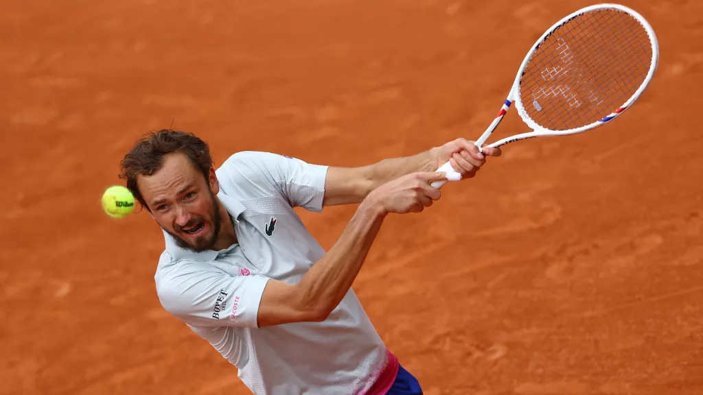 Daniil Medvěděv na Roland Garros