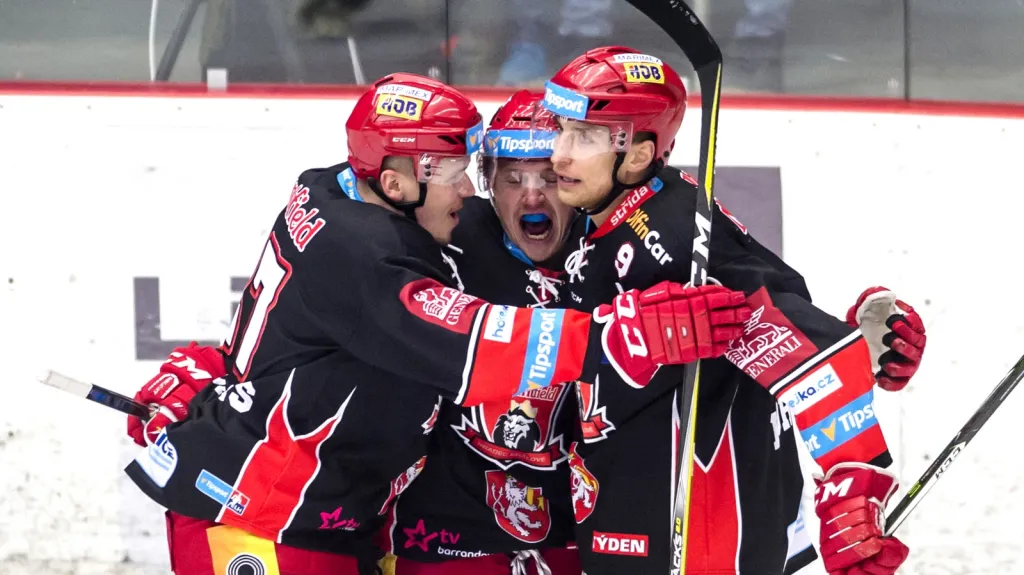 Radost hokejistů Hradec Králové