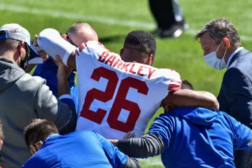 Saquon Barkley v péči lékařů
