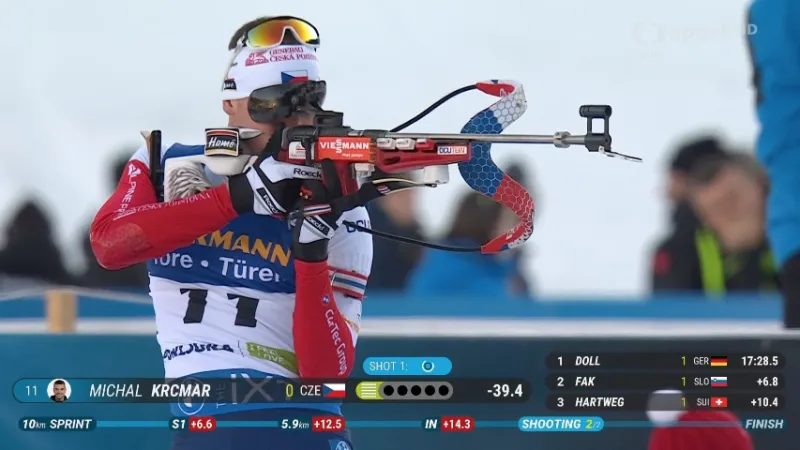 Sestřih sprintu biatlonistů SP v Pokljuce