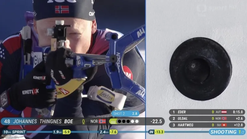 Sestřih sprintu biatlonistů SP v Hochfilzenu