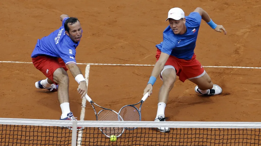 Radek Štěpánek a Tomáš Berdych