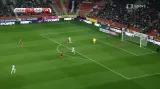 Gól v utkání ČR - Lotyšsko: Višnakovs - 0:1 (30. min.)