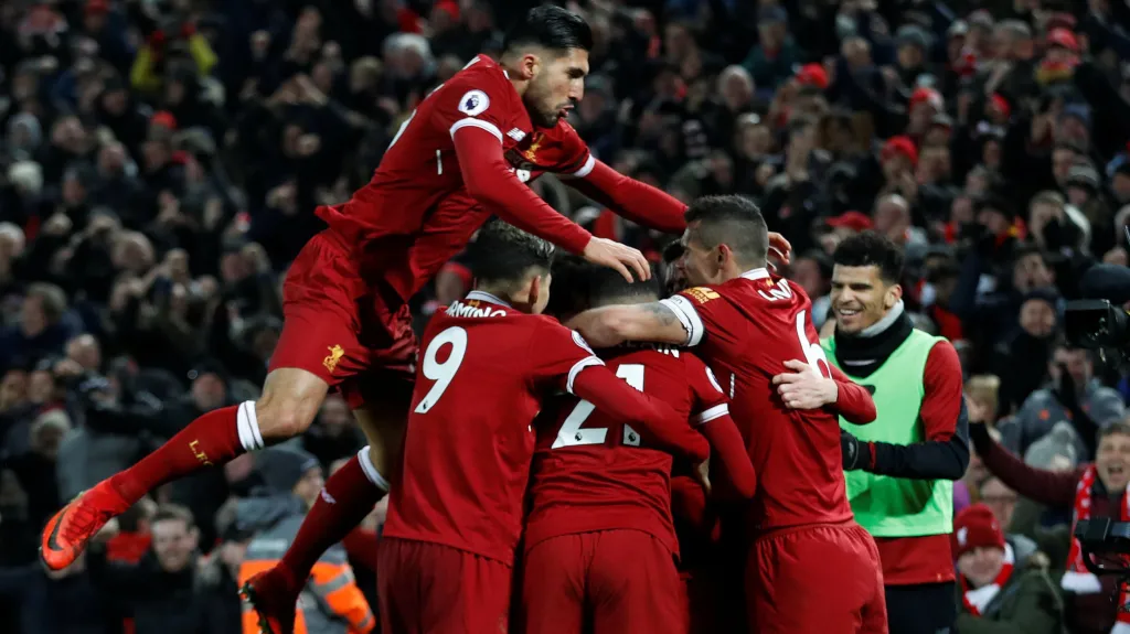 Radost fotbalistů Liverpoolu