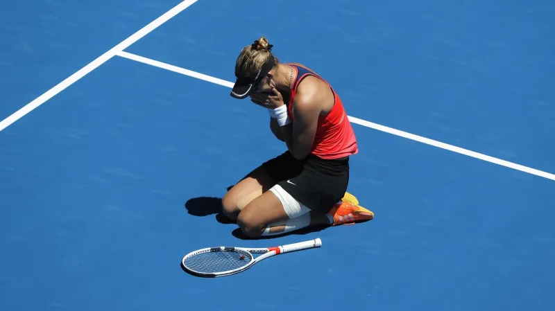 Mirjana Lučičová-Baroniová po vítězství ve čtvrtfinále Australian Open