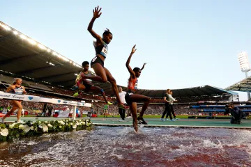 Závod žen na 3000 m steeplechase v Bruselu
