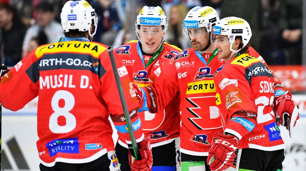 Radost hokejistů Pardubic