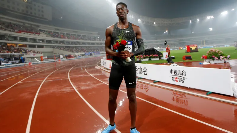 Finále běhu mužů na 100 m v Šanghaji