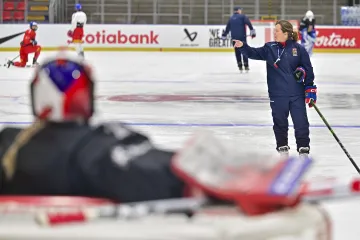 Trénink českých hokejistek