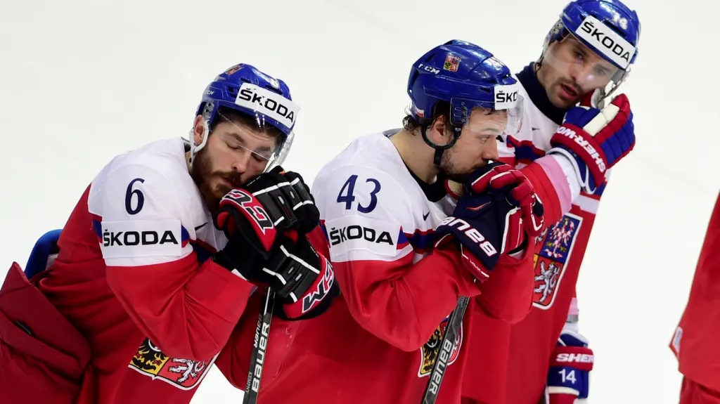 Zklamaní Michal Kempný, Jan Kovář a Tomáš Plekanec