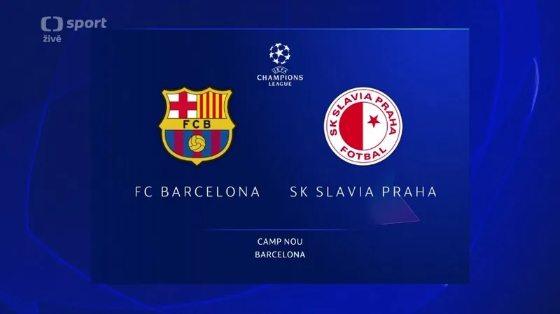 Sestřih utkání Barcelona - Slavia Praha
