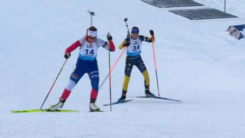 Sestřih vytrvalostního závodu biatlonistek na ME
