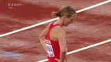 Závěr běhu na 3000 m steeplechase a ohlasy Lucie Sekanové