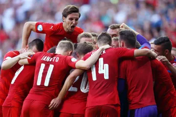 Slavící čeští fotbalisté do 21 let