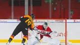 Tobias Krestan proměňuje trestné střílení v prodloužení proti české osmnáctce