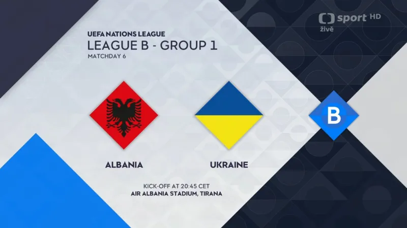 Sestřih utkání Albánie – Ukrajina