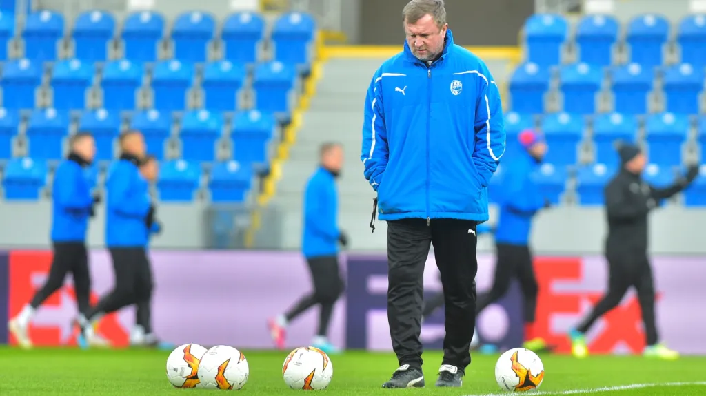 Pavel Vrba na tréninku Plzně