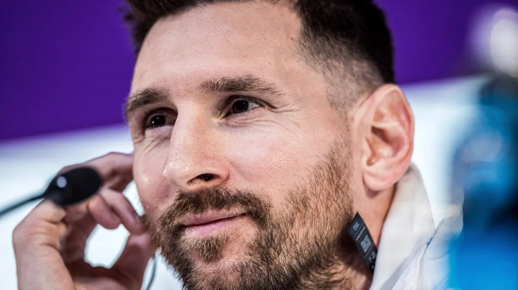Lionel Messi před prvním zápasem na šampionátu