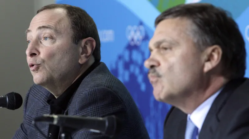 Gary Bettman a René Fasel - dohodnou se pro Pchjongčchang?